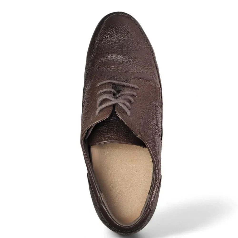 Apex Lexington Moc Toe Dress Oxfords Brown Leather LT910M‎ Men's 12 XW